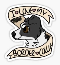 I <3 My Border Collie Sticker