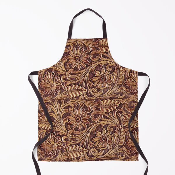 Item preview, Faux Leather Western Tooled Southwestern Daisies Floral Cowgirl Cowboy Country Ranch Rodeo Farm Girl designed and sold by scboutique.