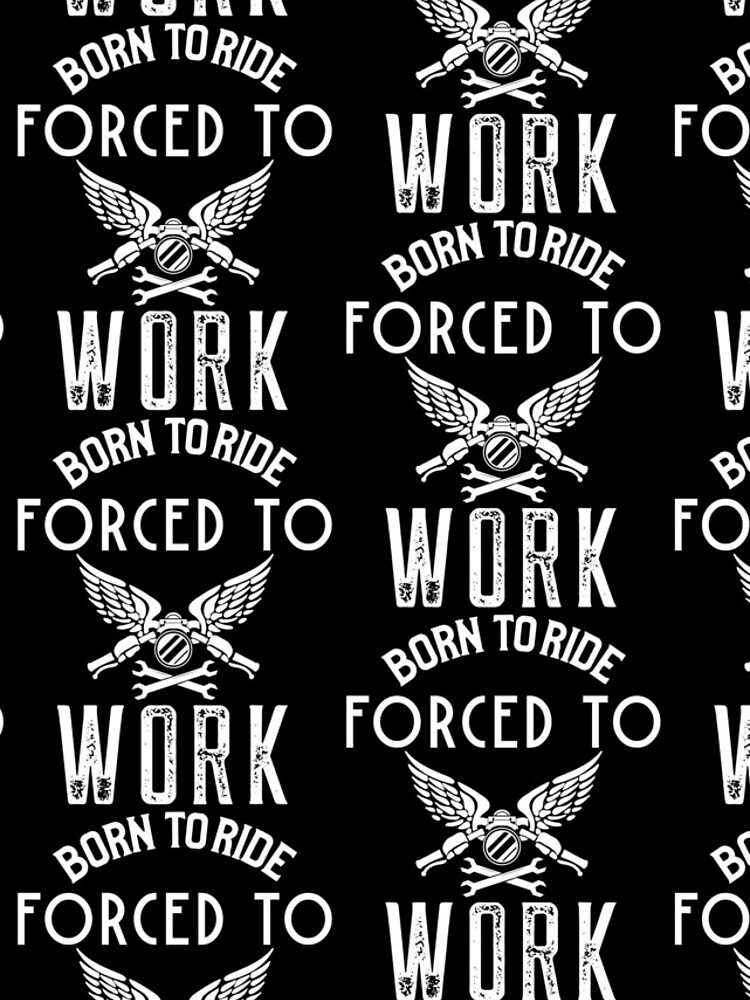 Thumbnail 4 of 4, iPhone Case, Born To Ride Forced To Work designed and sold by BigJackTees.