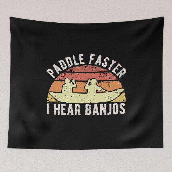 Item preview, Paddle Faster I Hear Banjos Vintage Funny Banjo Gifts for Men Women Kayak Canoe Rafting Lover designed and sold by alenaz.
