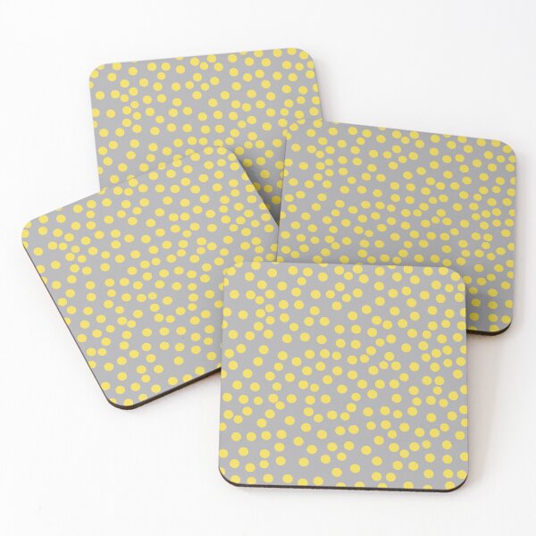 Item preview, Grey and yellow spotty pattern designed and sold by SJAPhoto.