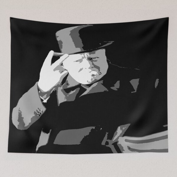 Item preview, Winston Churchill V Day V Sign 1945 designed and sold by WallArt01.
