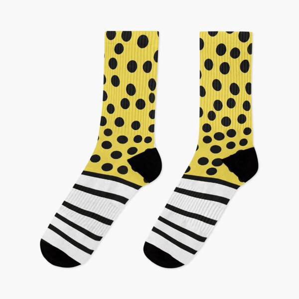 Item preview, Black and yellow spots and stripes pattern designed and sold by SJAPhoto.