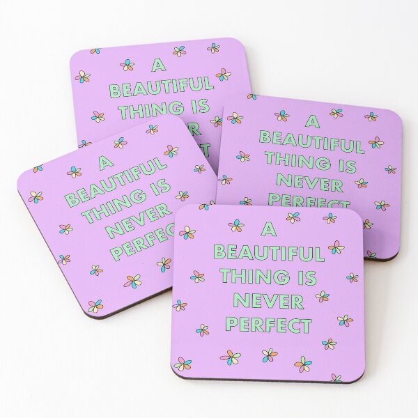 Item preview, A Beautiful Thing is Never Perfect - Motivational Quote designed and sold by KarlieDoodles.