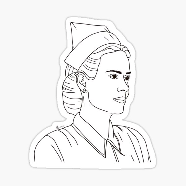 "Nurse Ratched" Sticker by kathix Redbubble
