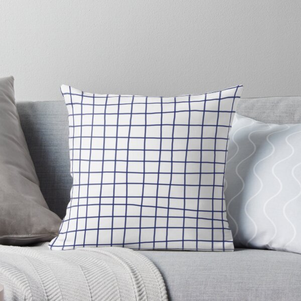 Item preview, Blue Grid Pattern || Minimalistic Design || Blue and White designed and sold by Arterissun.