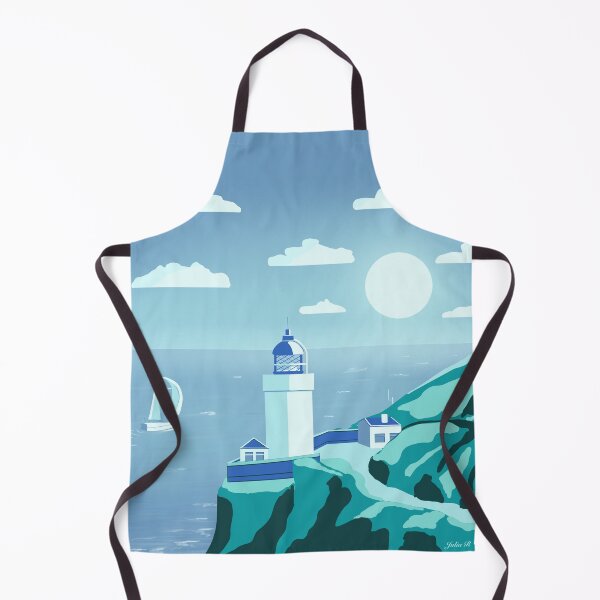 Item preview, Lighthouse 6 - minimal artwork in blue and cyan colours designed and sold by Julia Rudens.