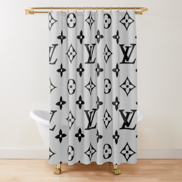 Louis V Pattern Shower Curtain