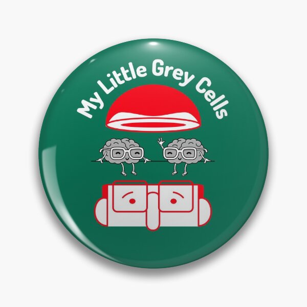 Item preview, Little Grey Cells, Brainy, Detective, Overthinking, Psychiatry, Psychology, inspector designed and sold by HomeConscious.
