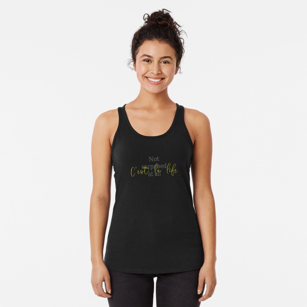 Nicht überrascht Racerback Tank Top
