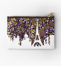 Paris Skyline Silhouette Zentangle Studio Pouch