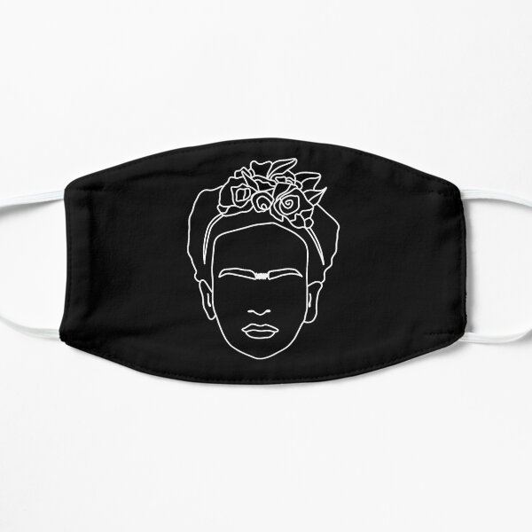 Frida kahlo face Flat Mask