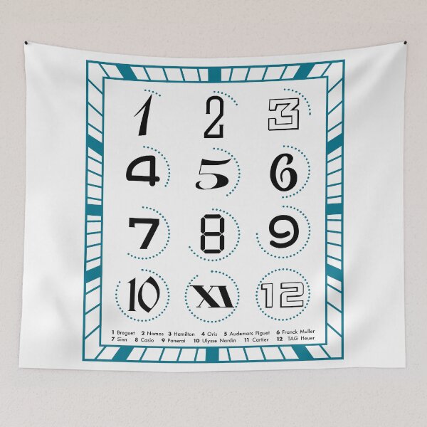 Item preview, Watch numbers from famous watch brands designed and sold by BlimeyPrints.
