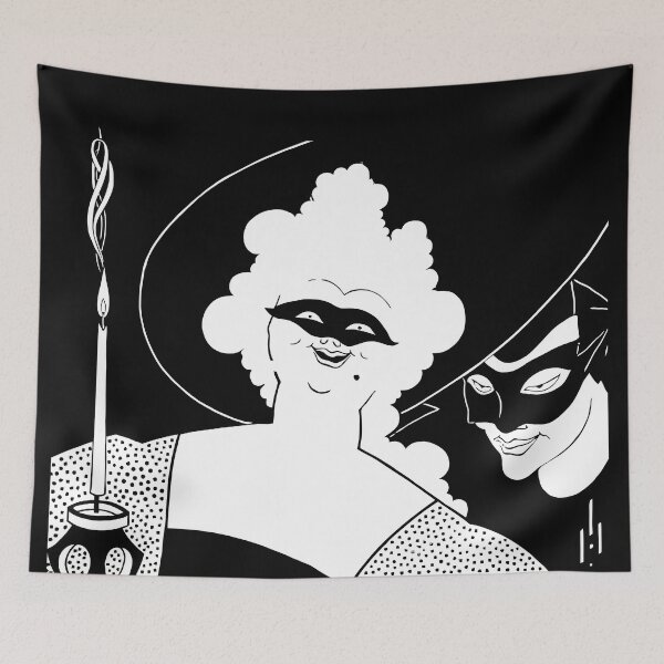 Item preview, Black and white art Carnival or Masquerade ball designed and sold by aapshop.