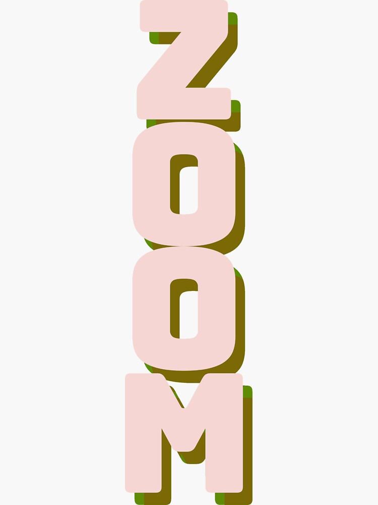 zoom zoom sticker