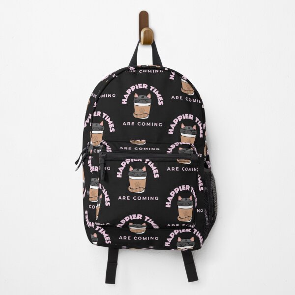 Item preview, Happier Times Are Coming, Cat, Anime, Cat Coffee designed and sold by DiscGolfTees.