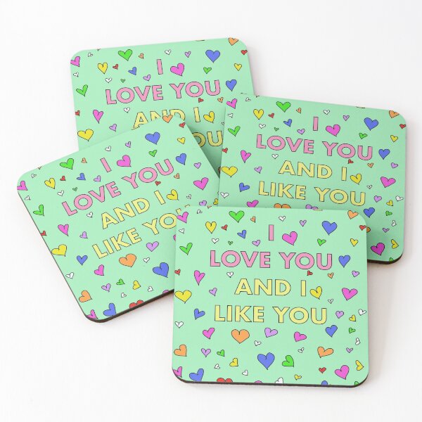 Item preview, I Love You and I Like You - Parks & Recreation quote designed and sold by KarlieDoodles.