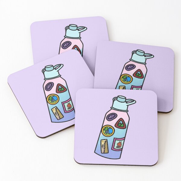 Item preview, Camping Water Bottle With Stickers designed and sold by BundaBear.