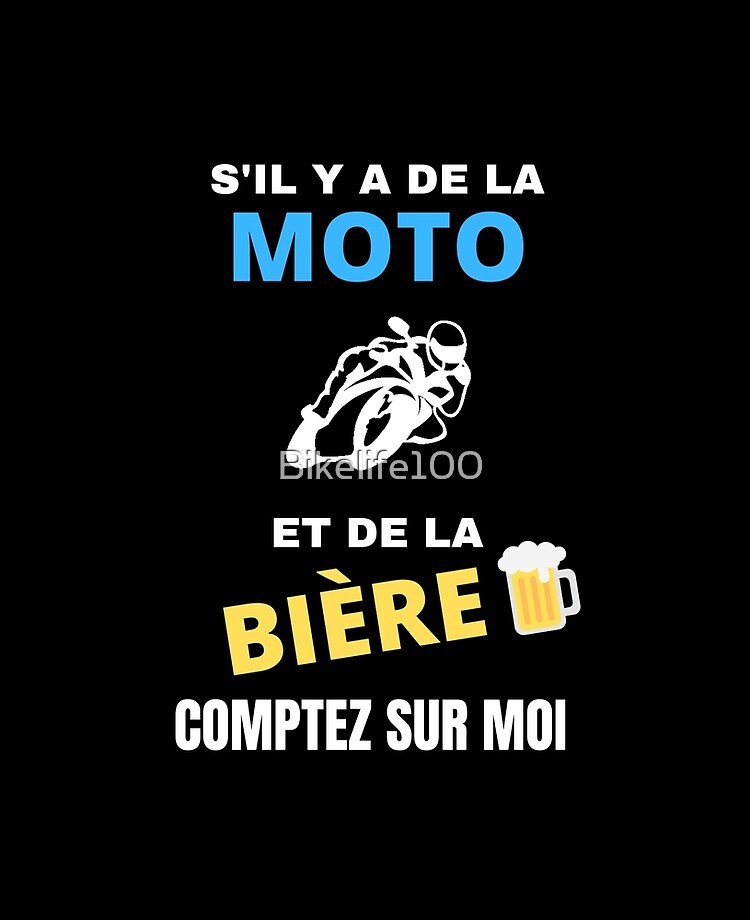 Coque Et Skin Adhesive Ipad Moto Humour Motard Biere Humoristique Par Bikelife100 Redbubble