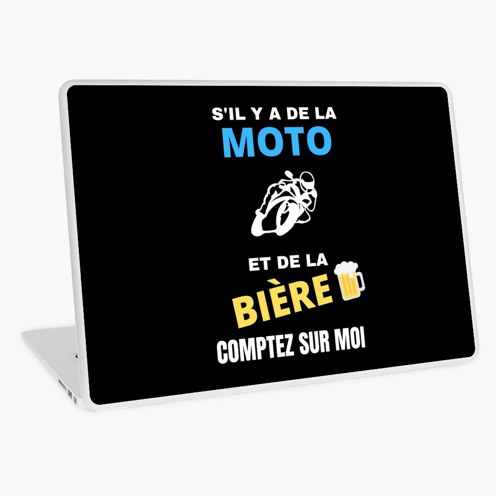 Coque Et Skin Adhesive Ipad Moto Humour Motard Biere Humoristique Par Bikelife100 Redbubble