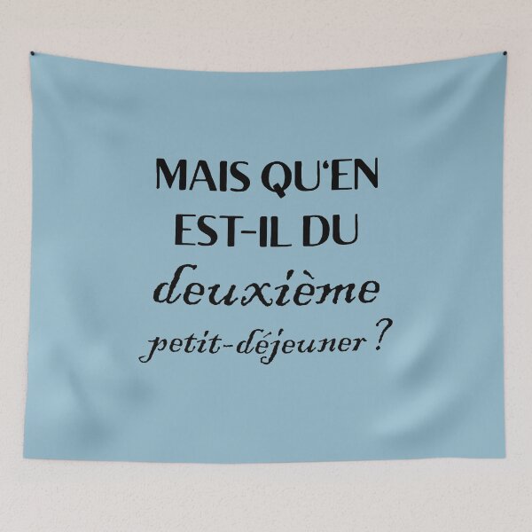 Item preview, but what about second breakfast? - black/french designed and sold by lexicolor.