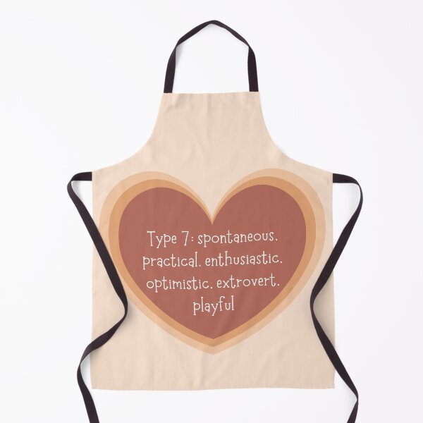 Item preview, Enneagram Type 7 Seven Personality Test, Myers Briggs, Neutral Earth Tones Heart designed and sold by BohoStudio.