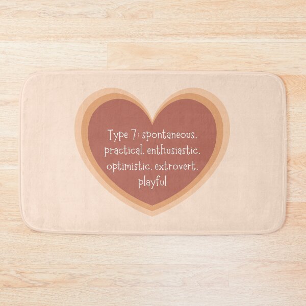 Item preview, Enneagram Type 7 Seven Personality Test, Myers Briggs, Neutral Earth Tones Heart designed and sold by BohoStudio.