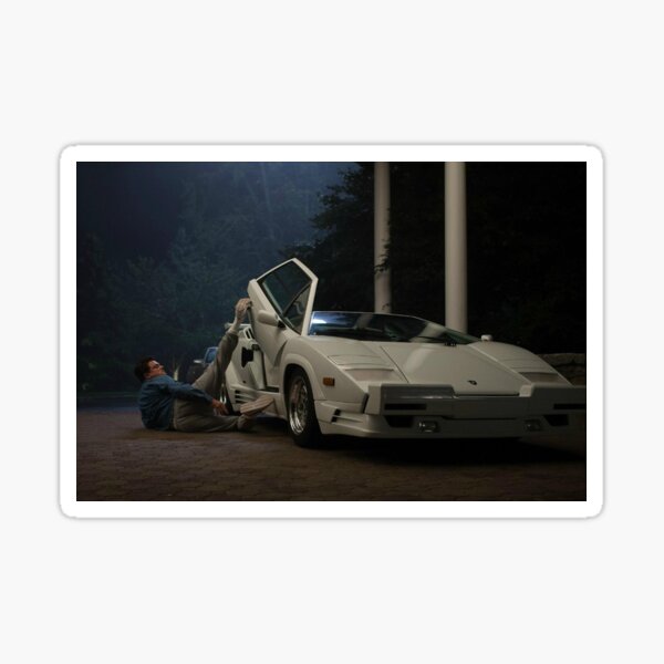 Wolf of Wall Street White Lambo Sticker