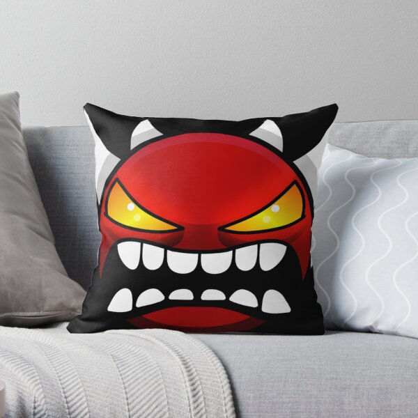 Geometry dash Extreme demon Throw Pillow