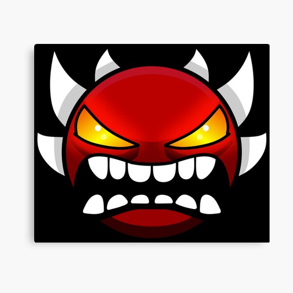 Geometry Dash Extreme Demon Canvas Print For Sale By Corybaxter Redbubble 5282