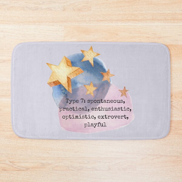 Item preview, Enneagram Type 7 Seven Personality Test Myers Briggs Watercolor Stars Celestial Pink Lilac designed and sold by BohoStudio.