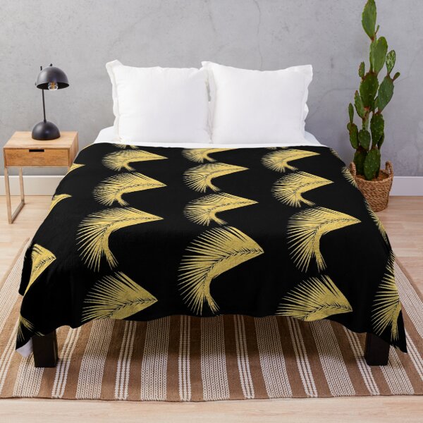 Item preview, Golden and black palm leaf designed and sold by GOTOCREATE.