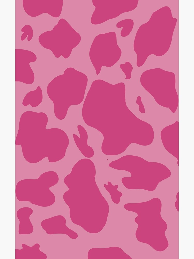 "Pink Cow Print" Poster for Sale by dpaccione Redbubble