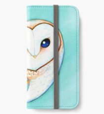 Tribal Pattern Barn Owl iPhone Flip-Case/Hülle/Skin