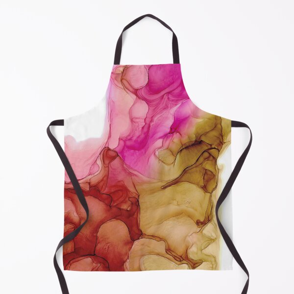 Item preview, Pink and Brown Abstract 2.3 Alcohol Ink Modern Painting by Herzart designed and sold by herzart.