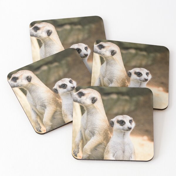 Item preview, Two meerkats are standing. designed and sold by Apostrophe8.