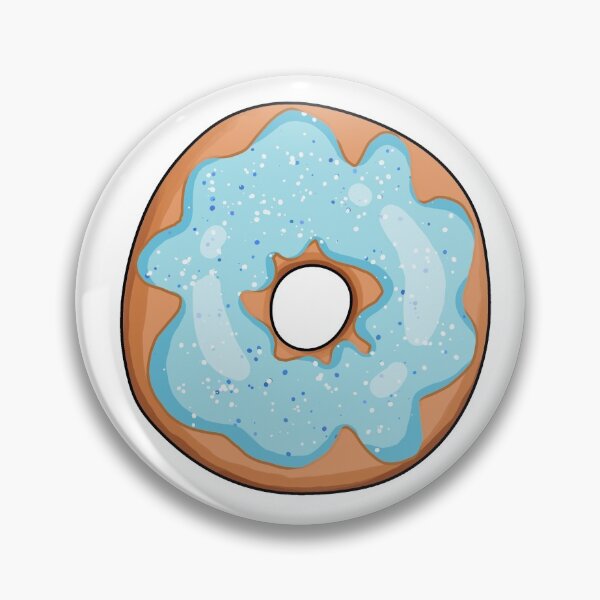 Artikelvorschau, Donut Sticker Icy Blue entworfen und verkauft von Stickyourselfon.