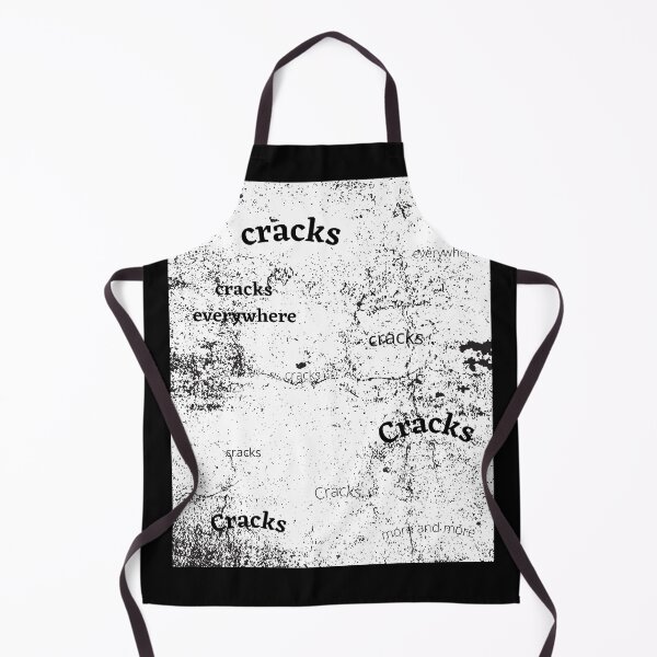 Item preview, 'Cracks are everywhere' abstract black and white designed and sold by Jennifer Morcom.