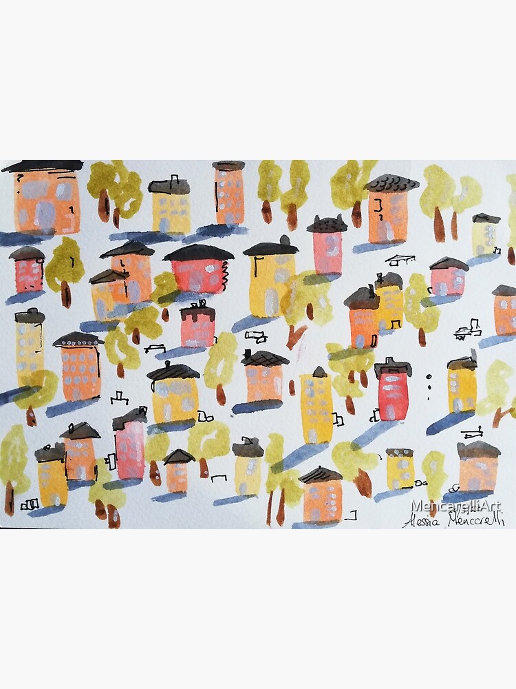 "Quarantined houses" Poster for Sale by MencarelliArt Redbubble