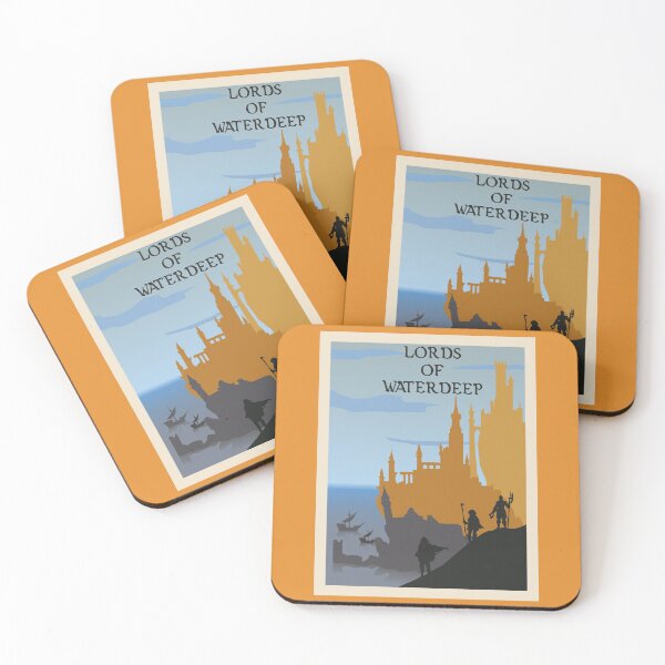 Item preview, Lords of Waterdeep - Board Games - Minimalist Travel Poster Style - Board Game Art designed and sold by MeepleDesign.