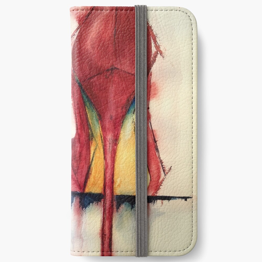 Red Shoes - Girls' Best Friends iPhone Wallet