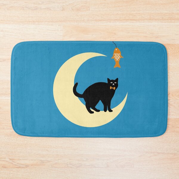 Item preview, Cat Moon & Fish Graphic designed and sold by STUDIO-72.