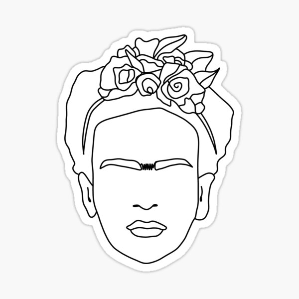 Frida kahlo face Sticker