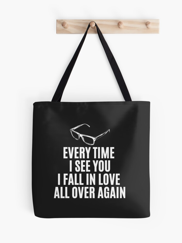 Everyday I Fall In Love Again Cappucino Tote Bag