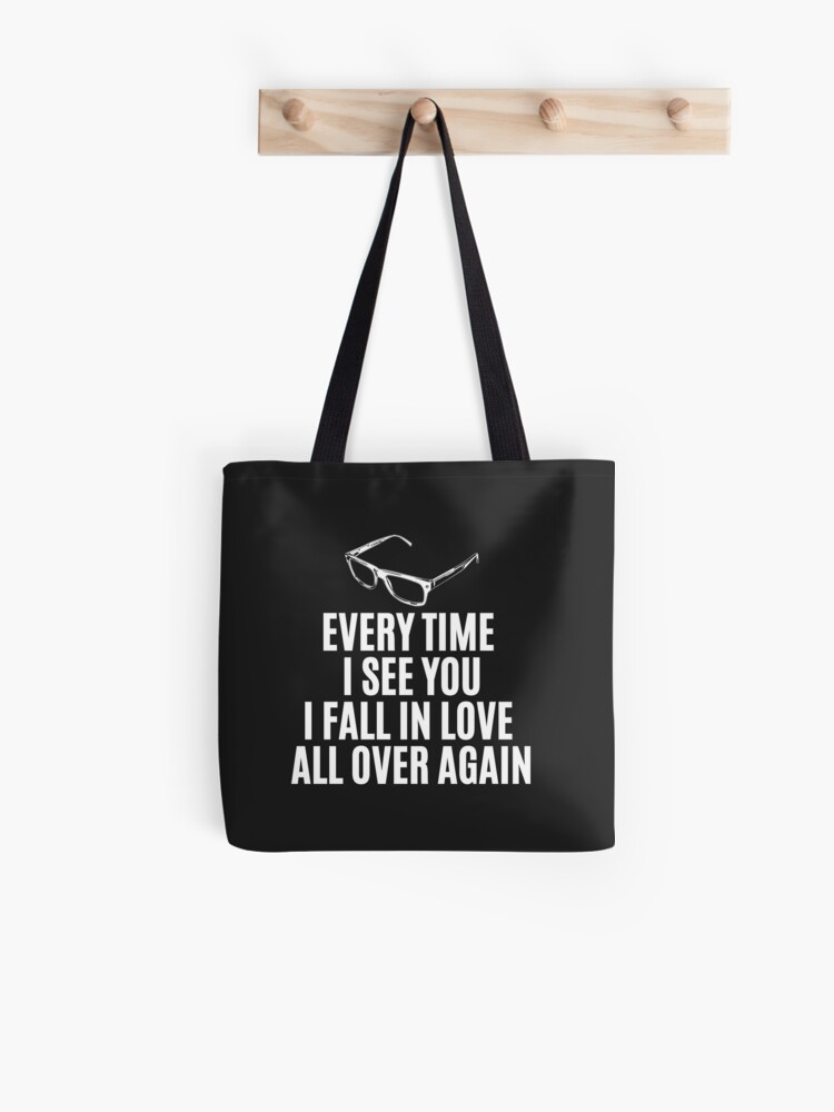 Everyday I Fall In Love Again Cappucino Tote Bag