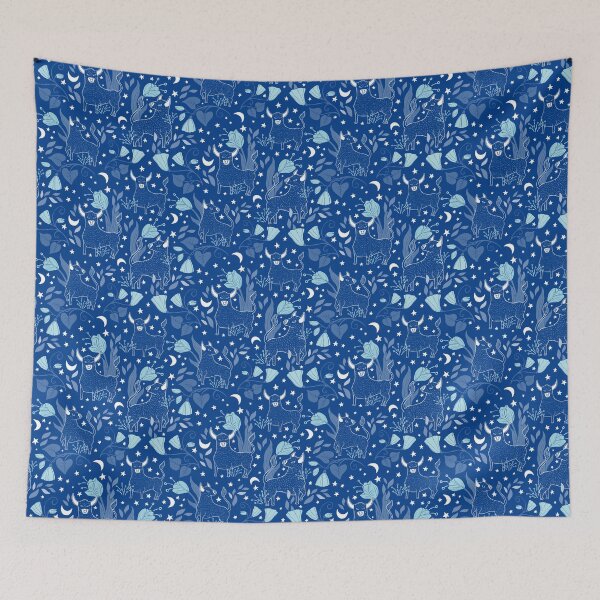 Item preview, Cosmic Ox, Blue designed and sold by Jacqueline Hurd.