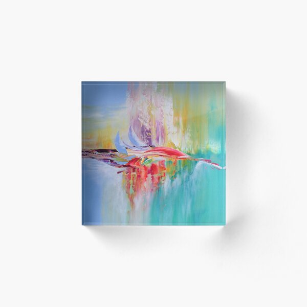 Printemps boreal 5 Bloc acrylique