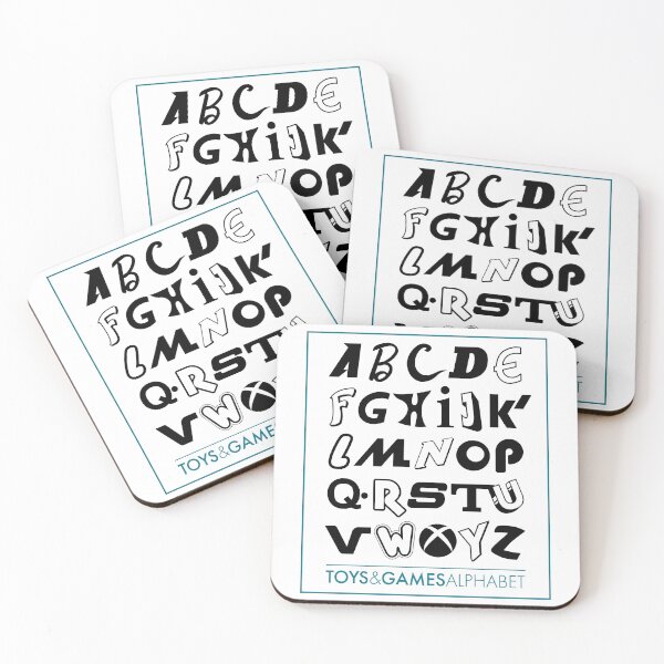 Item preview, toys and games alphabet a to z designed and sold by BlimeyPrints.