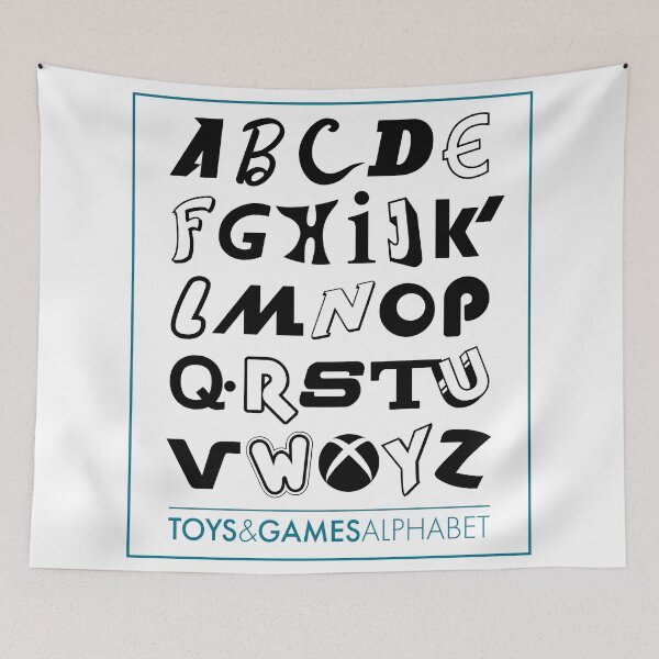 Item preview, toys and games alphabet a to z designed and sold by BlimeyPrints.