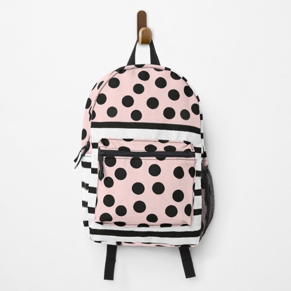 Item preview, Pink and black spots and stripes pattern designed and sold by SJAPhoto.